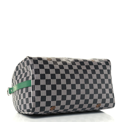Louis Vuitton Damier Speedy Bandouliere 30 Black White 4 of 10