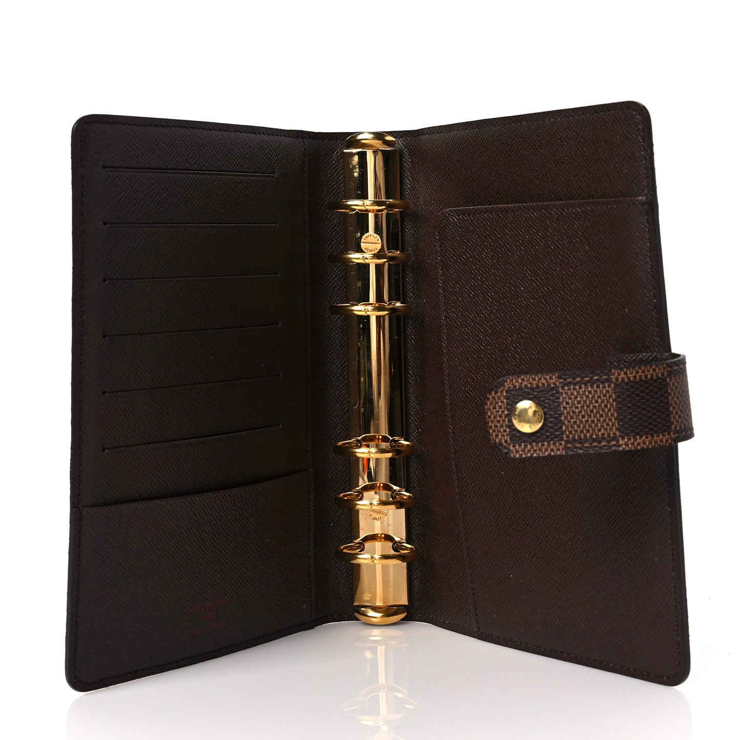 Damier Ebene Medium Ring Agenda Cover