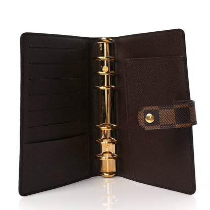 Louis Vuitton Damier Ebene Medium Ring Agenda Cover 5 of 6