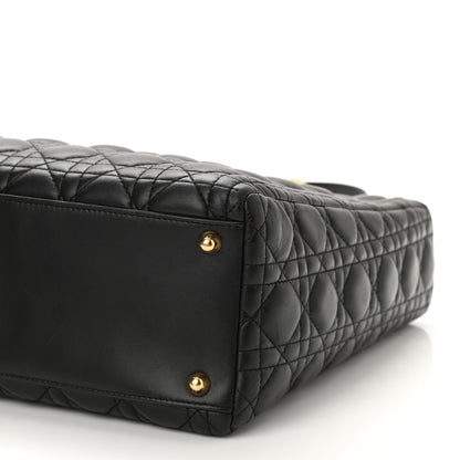 Christian Dior Lambskin Cannage Large Lady Dior Black 8 of 8
