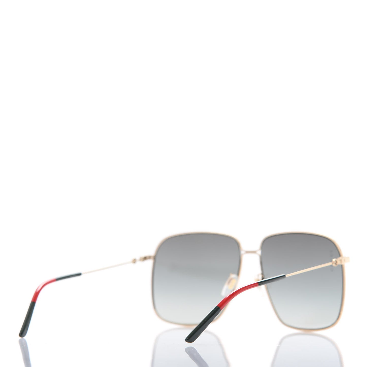 Rectangular Frame Interlocking G Sunglasses GG0394S Green Red
