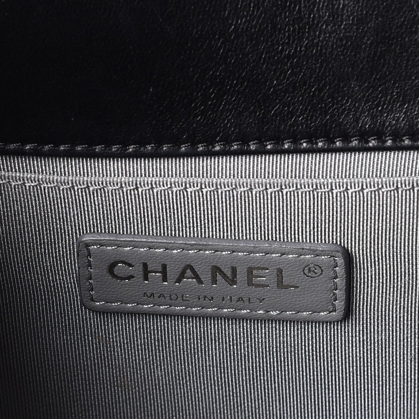 Lambskin Quilted Medium Boy Flap Black