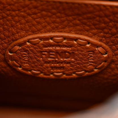 Fendi Cuoio Roma Sellerissima Nappa Sintetica Tape Stitch Small Peekaboo I SEE U Satchel Brandy 7 of 10