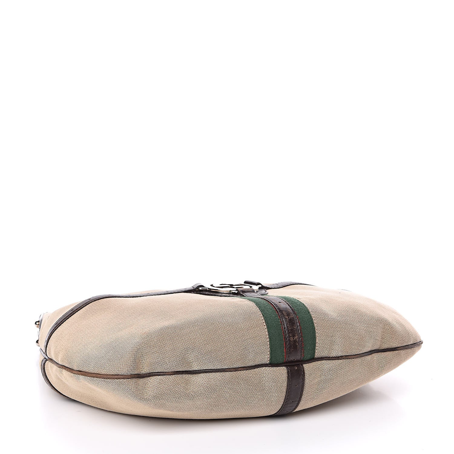 Gucci Canvas Web GG Reins Hobo Brown 4 of 14