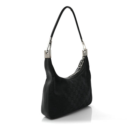 Gucci Monogram GG Clasp Hobo Black 3 of 13