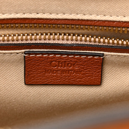 Chloe Calfskin Suede Medium Pixie Bag Saffron Red 6 of 10