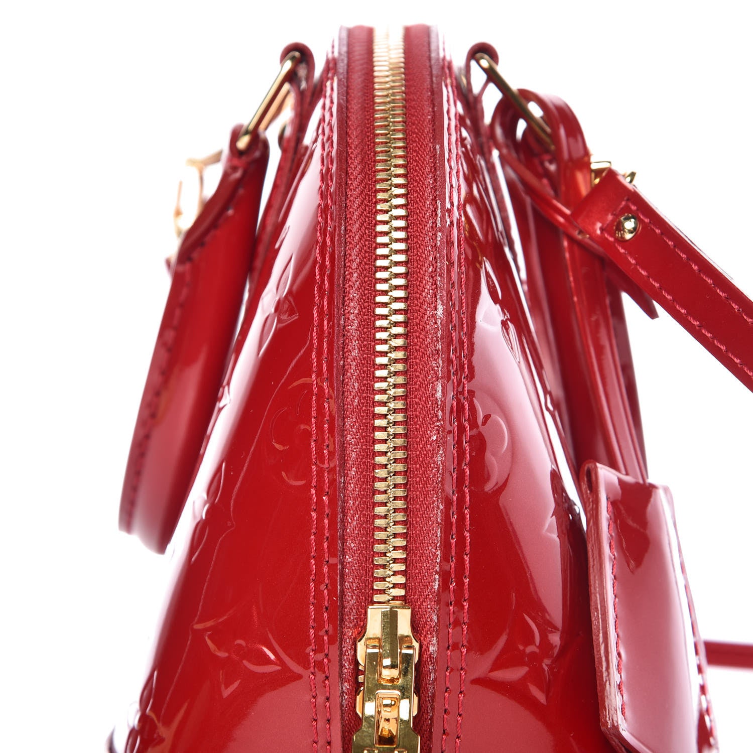 Louis Vuitton Vernis Alma BB Pomme D'Amour 10 of 12