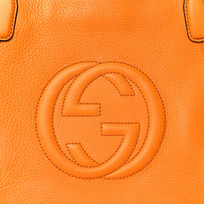 Gucci Pebbled Calfskin Small Soho Top Handle Bag Curcuma 8 of 10
