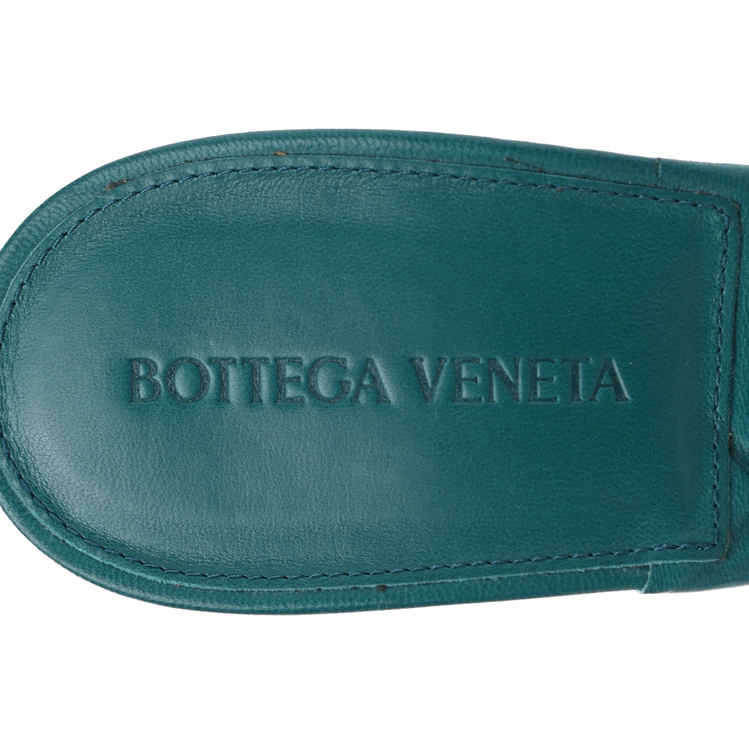 Bottega Veneta Nappa Quilted Rubber Lido Mule Sandals 39.5 Duck Green 7 of 8