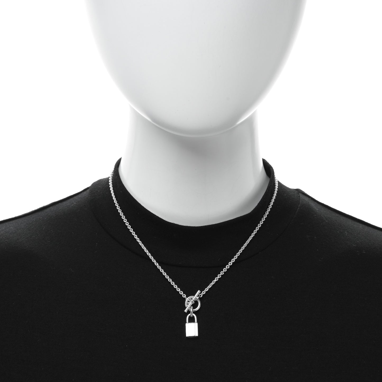 Sterling Silver Cadenas Kelly Lock Pendant Necklace