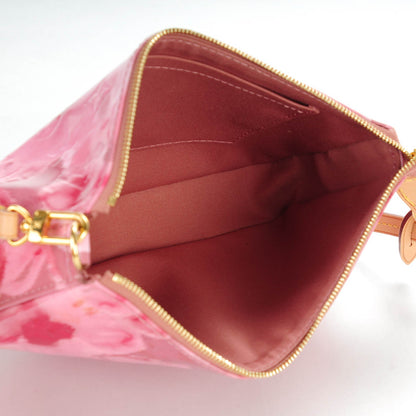 Louis Vuitton Vernis Ikat Pochette Accessories NM Rose Velours 6 of 7