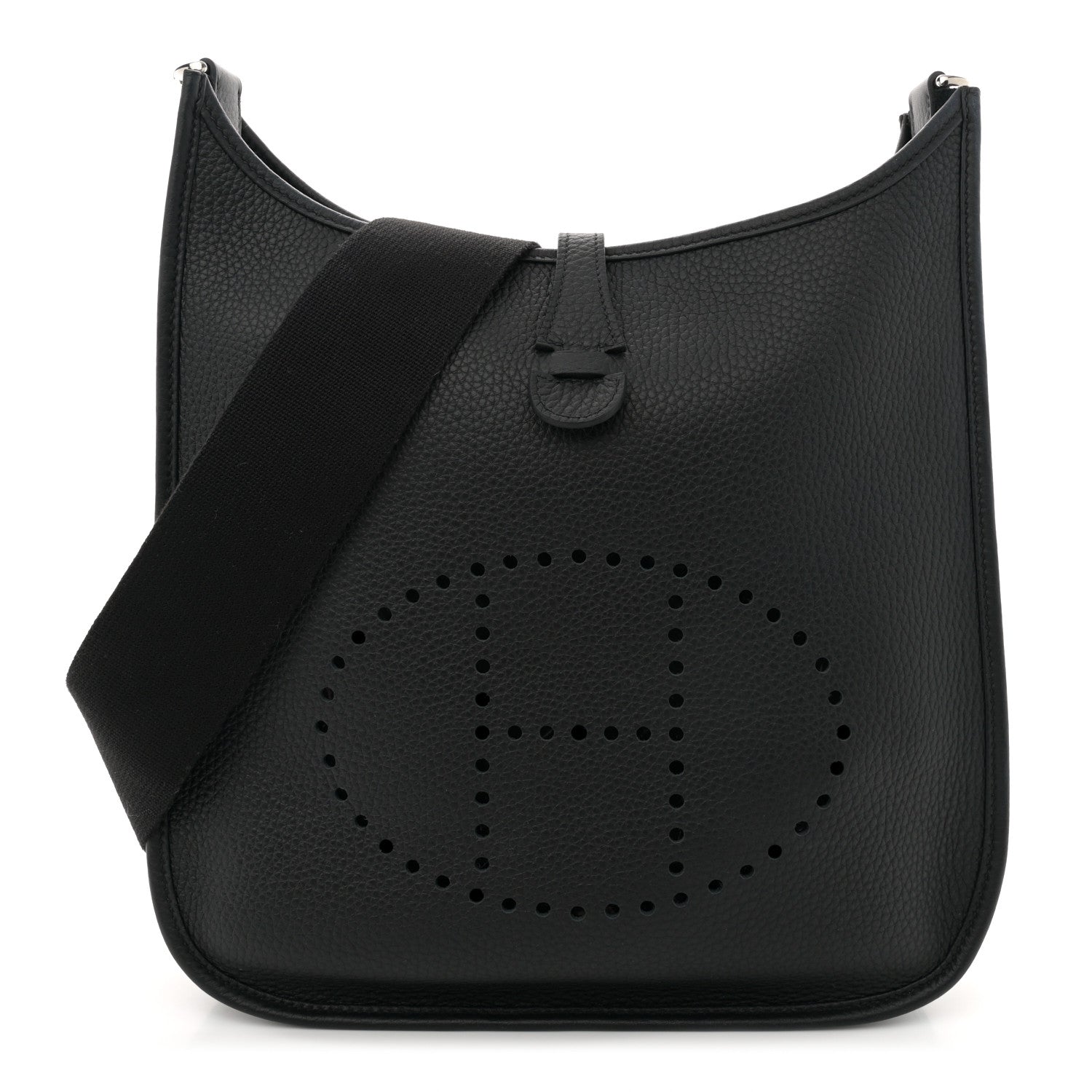 Hermes Taurillon Clemence EVELYNE III PM  Black 1 of 12