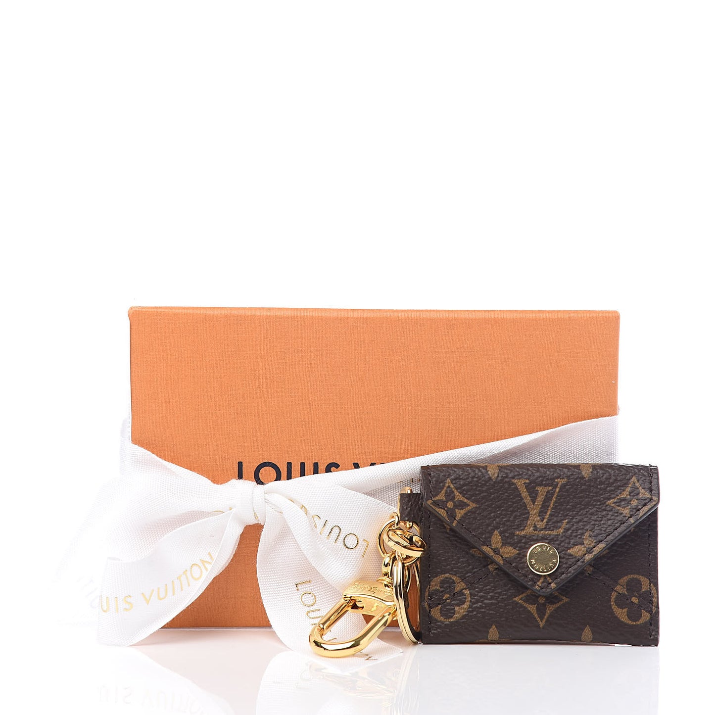 Monogram Kirigami Pouch Bag Charm Key Holder