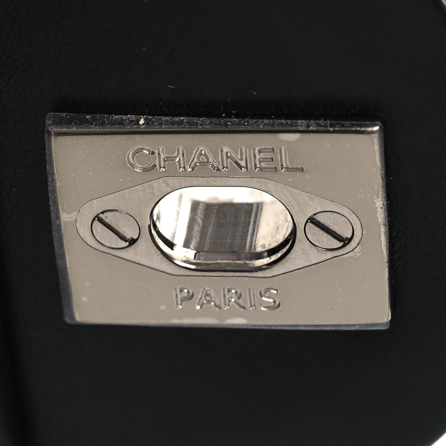 Chanel Calfskin Quilted CC Uniform Flap Belt Bag Black 25 of 27