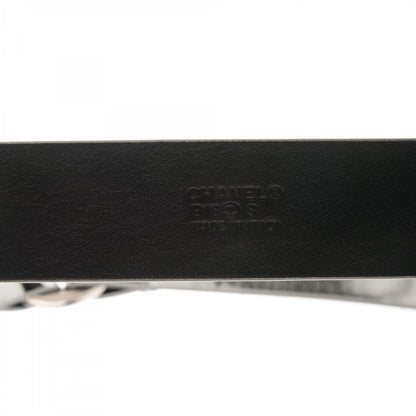 Chanel Calfskin CC Mirror Belt 95 38 Silver 5 of 7