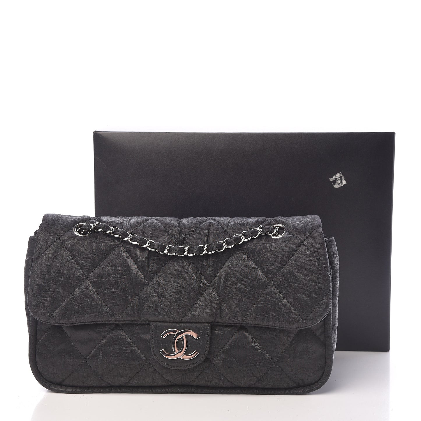 Coated Canvas Quilted Le Marais Flap Black