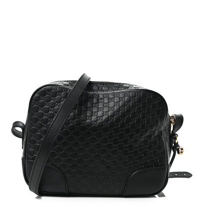 Gucci Microguccissima Mini Bree Messenger Bag Black 1 of 9