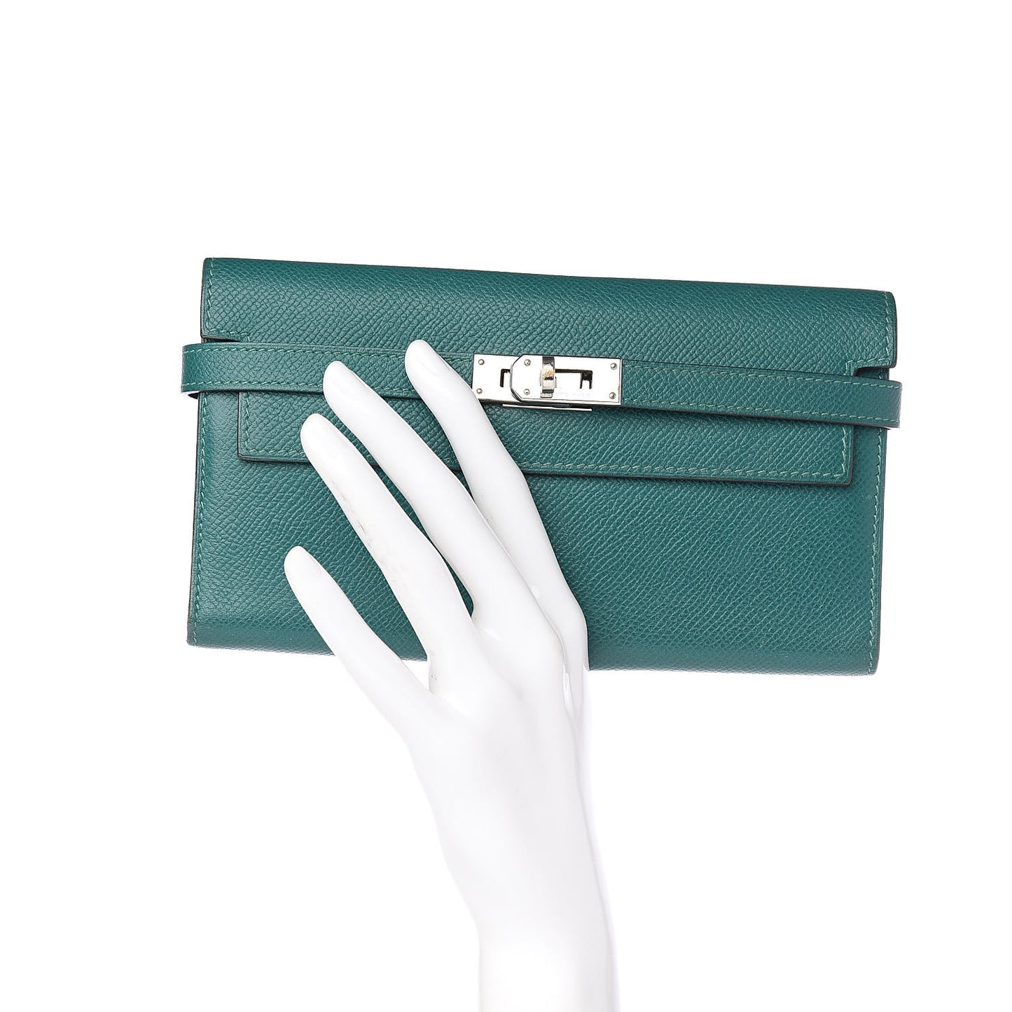 Epsom Kelly Longue Wallet Malachite