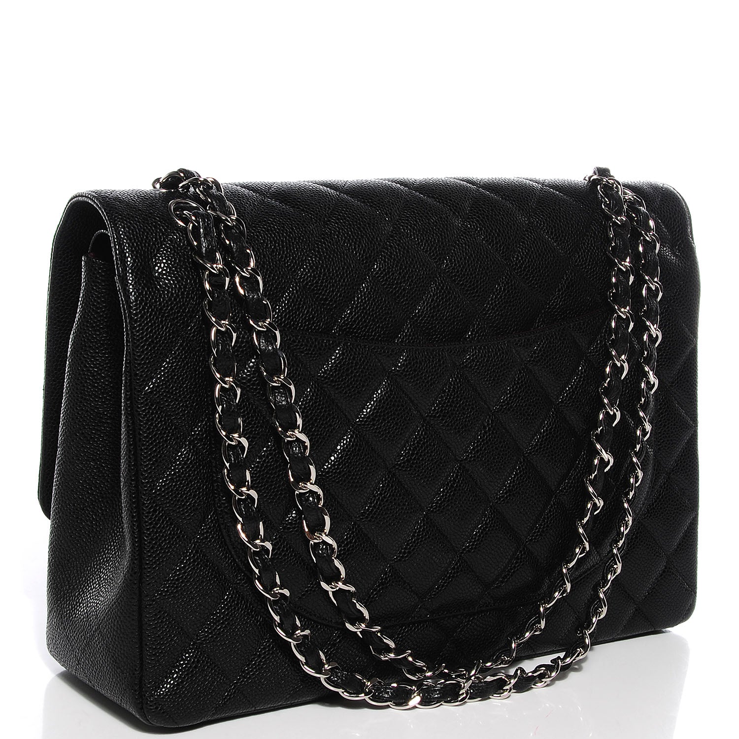 Chanel Caviar Quilted Maxi Double Flap Black 3 of 10