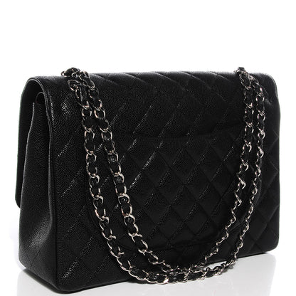 Chanel Caviar Quilted Maxi Double Flap Black 3 of 10