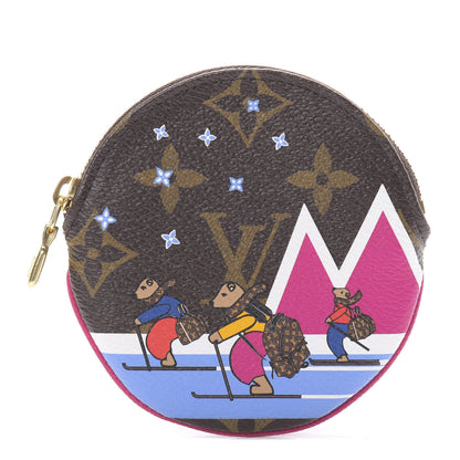 Louis Vuitton Monogram 2018 Christmas Animation Round Coin Purse 1 of 8