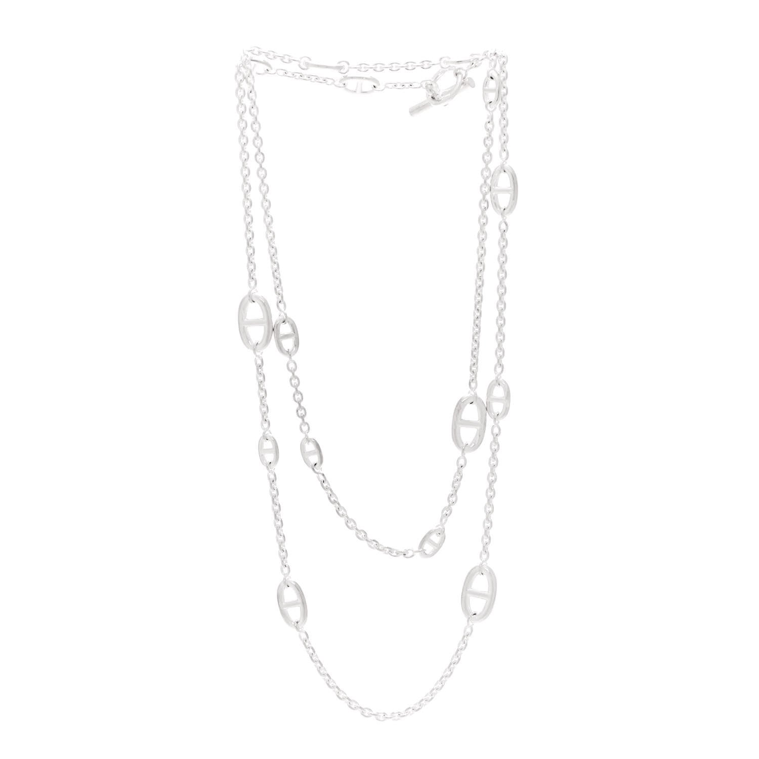 Hermes Sterling Silver Farandole Necklace 120 3 of 6