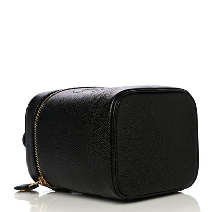 Chanel Caviar Vanity Cosmetic Case Black 4 of 12