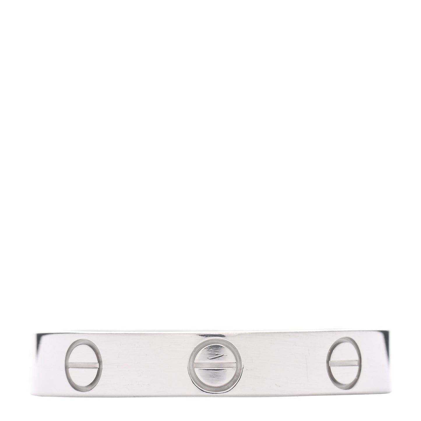 18K White Gold 3.5mm LOVE Wedding Band Ring 57 8