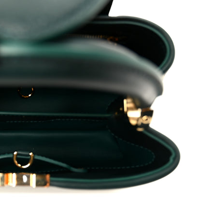 Louis Vuitton Velvet Embroidery Capucines BB Green 5 of 10