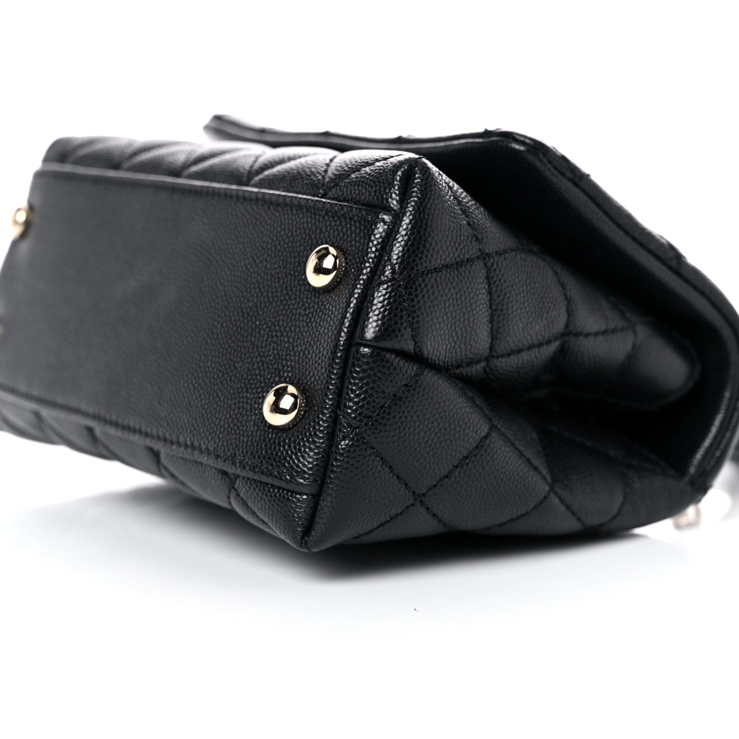 Chanel Caviar Quilted Extra Mini Coco Handle Flap Black 9 of 13