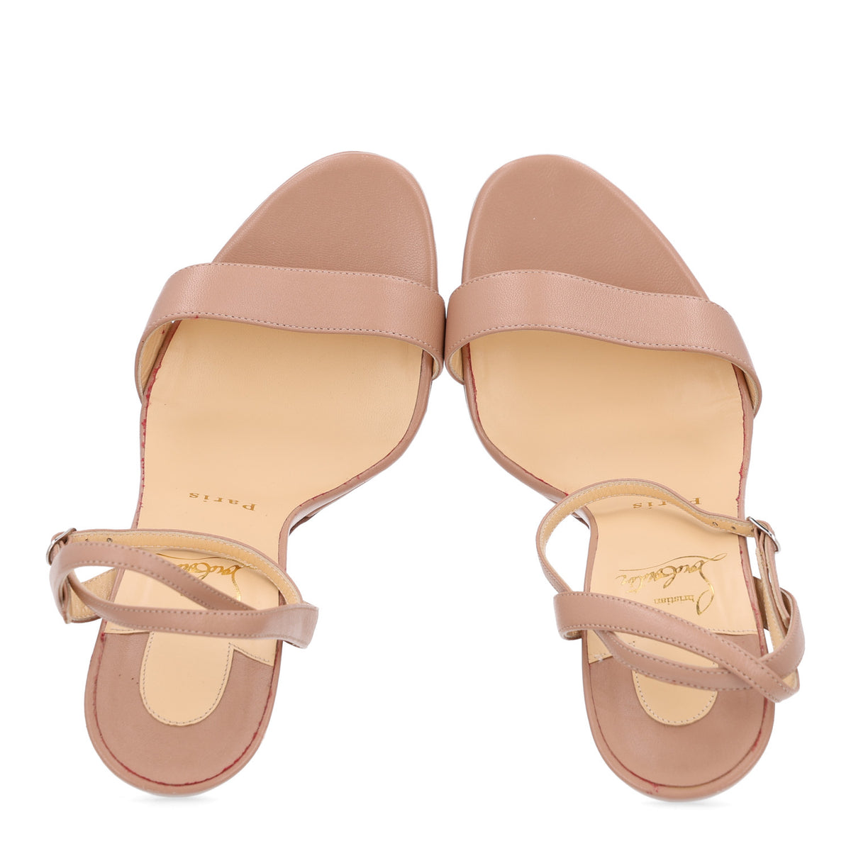 Christian Louboutin Nappa Loubi Queen 120 Pumps 39 Nude 2 of 10
