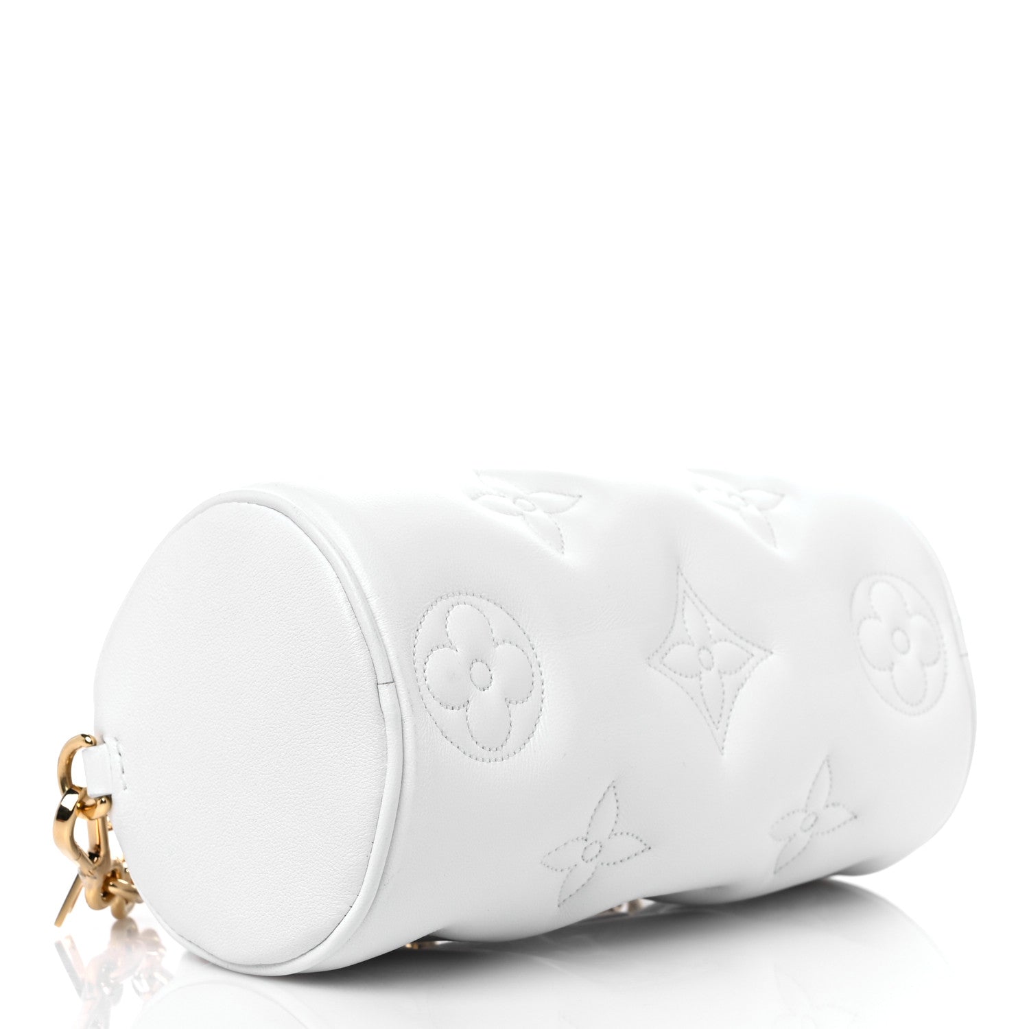 Louis Vuitton Calfskin Bubblegram Papillon BB Snow White 4 of 8