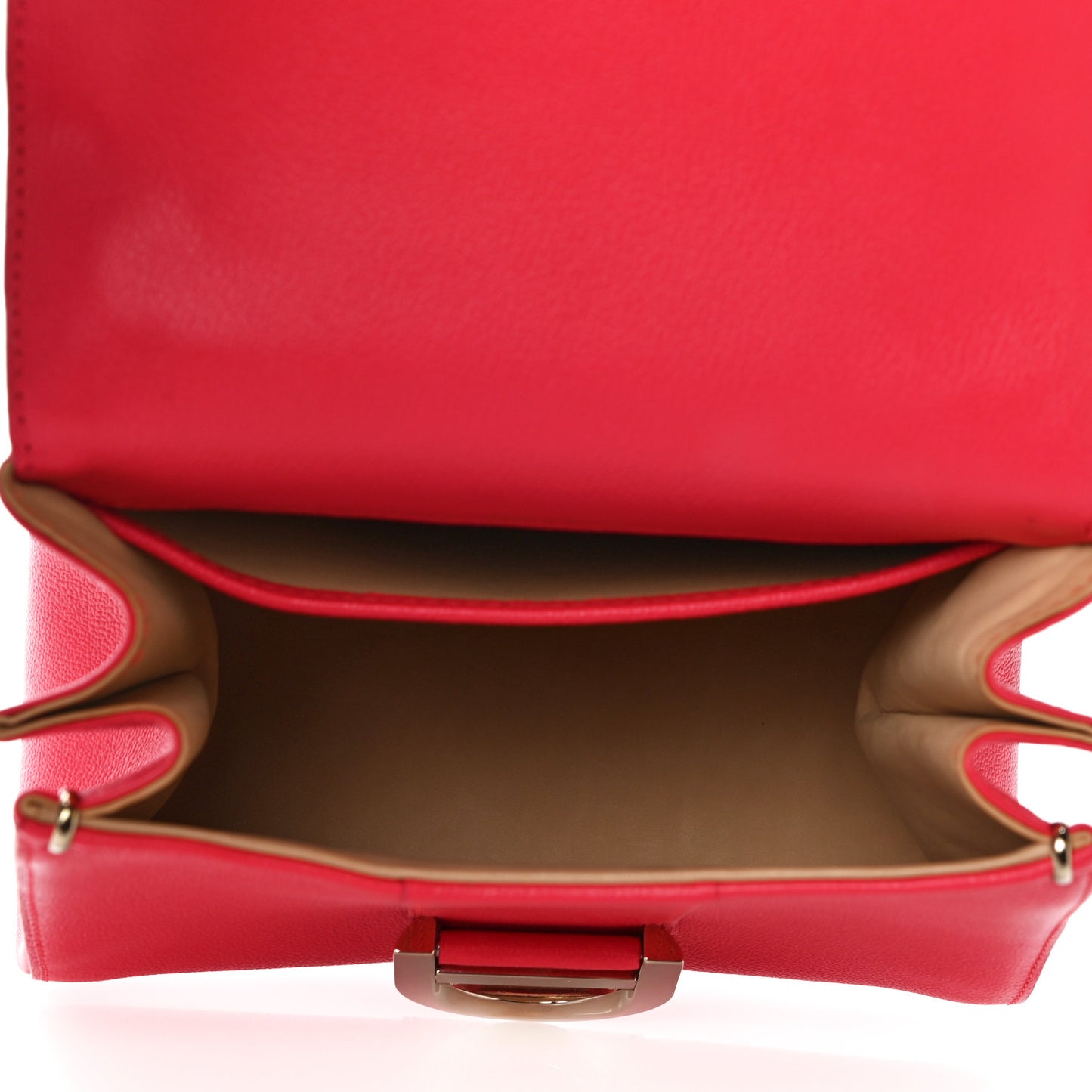 Grained Calfskin Mini Brillant Satchel Pink