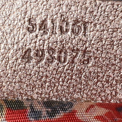 Gucci Laminated Nappa Trapuntata Small Zumi Shoulder Bag Rosa Lago Rame 9 of 10