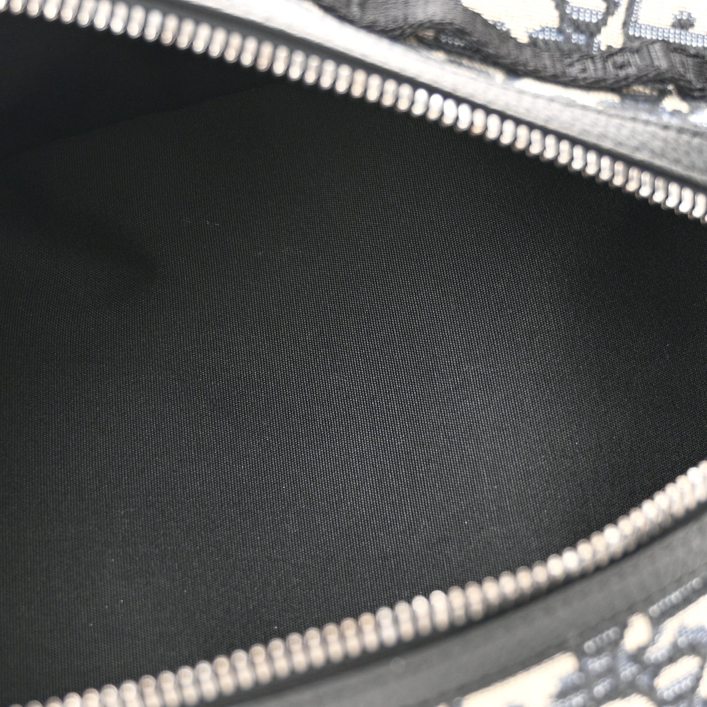 Grained Calfskin Oblique Scarab Sling Bag Blue Black