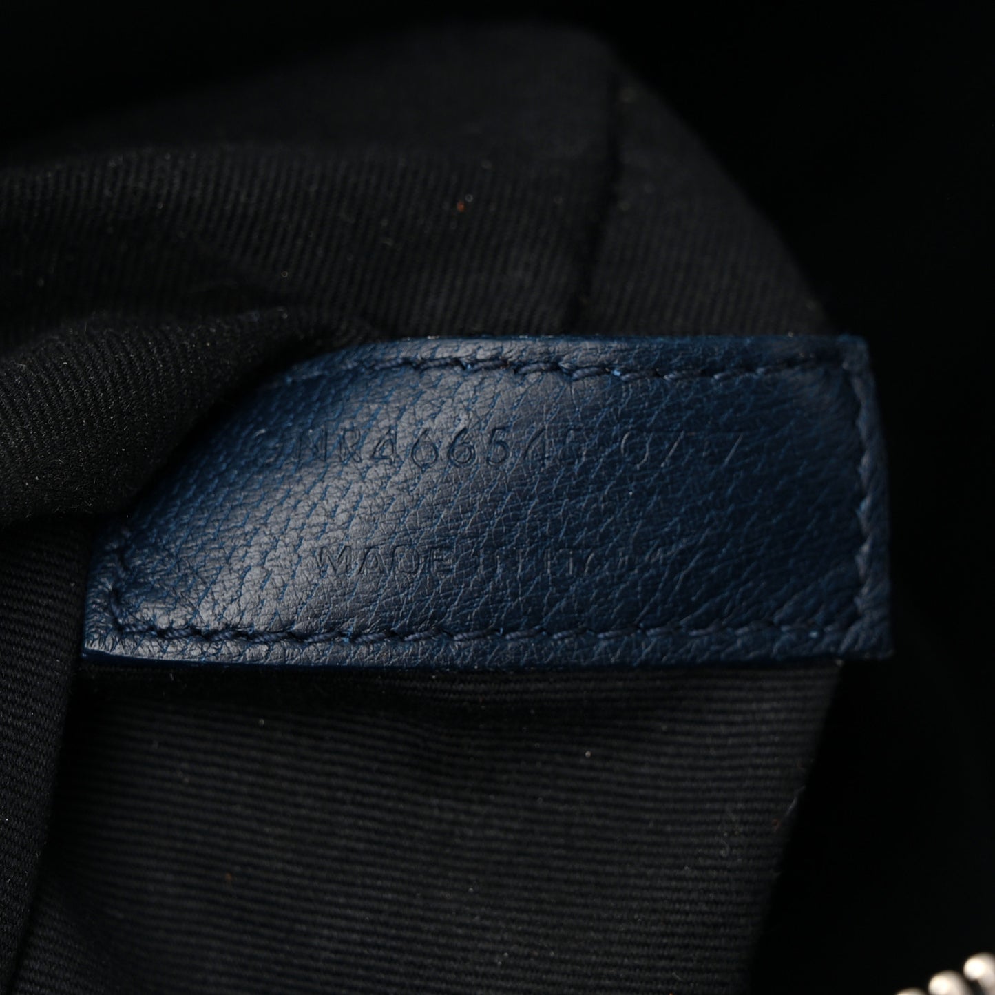 Calfskin Crocodile Embossed Medium Souple Sac De Jour Navy