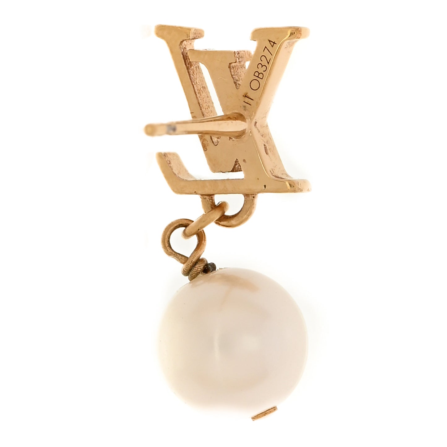 Pearl LV Louisa Iconic Earrings Gold