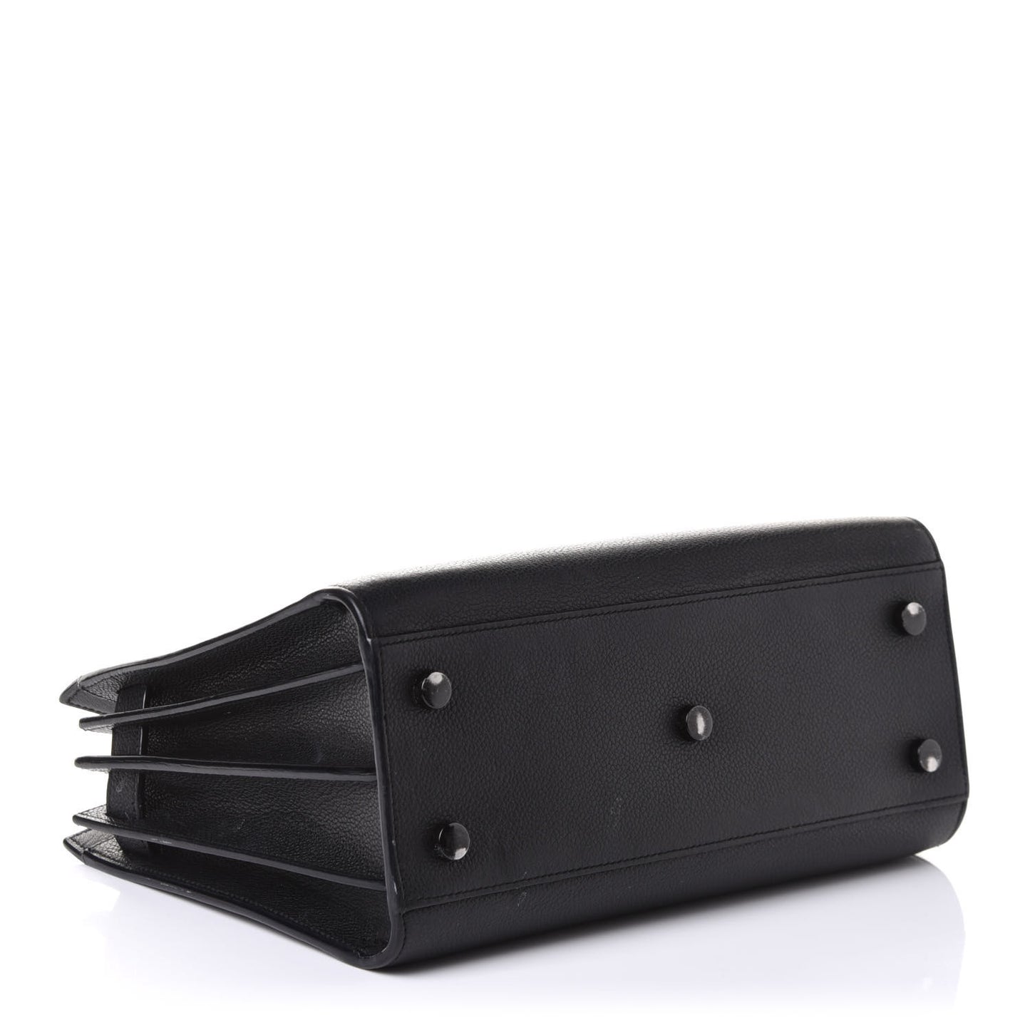 Grained Calfskin Baby Sac De Jour Black