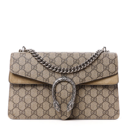 Gucci GG Supreme Monogram Small Dionysus Shoulder Bag Taupe 1 of 16