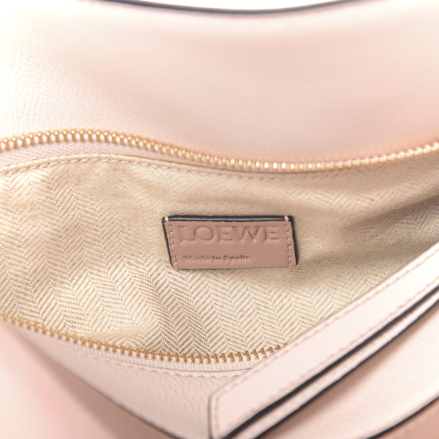 Calfskin Suede Medium Puzzle Bag Blush