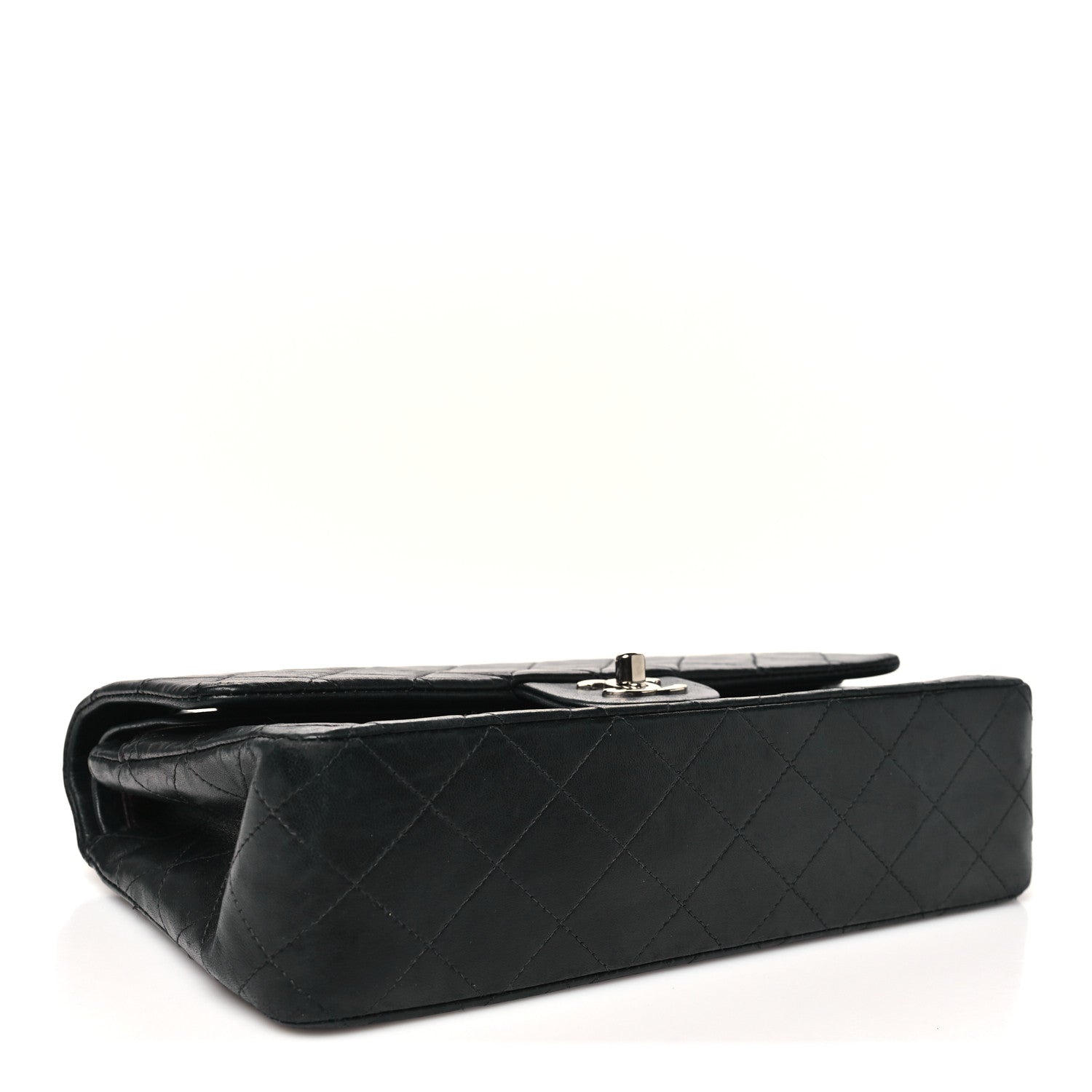 Chanel Lambskin Quilted Medium Double Flap Black 4 of 12