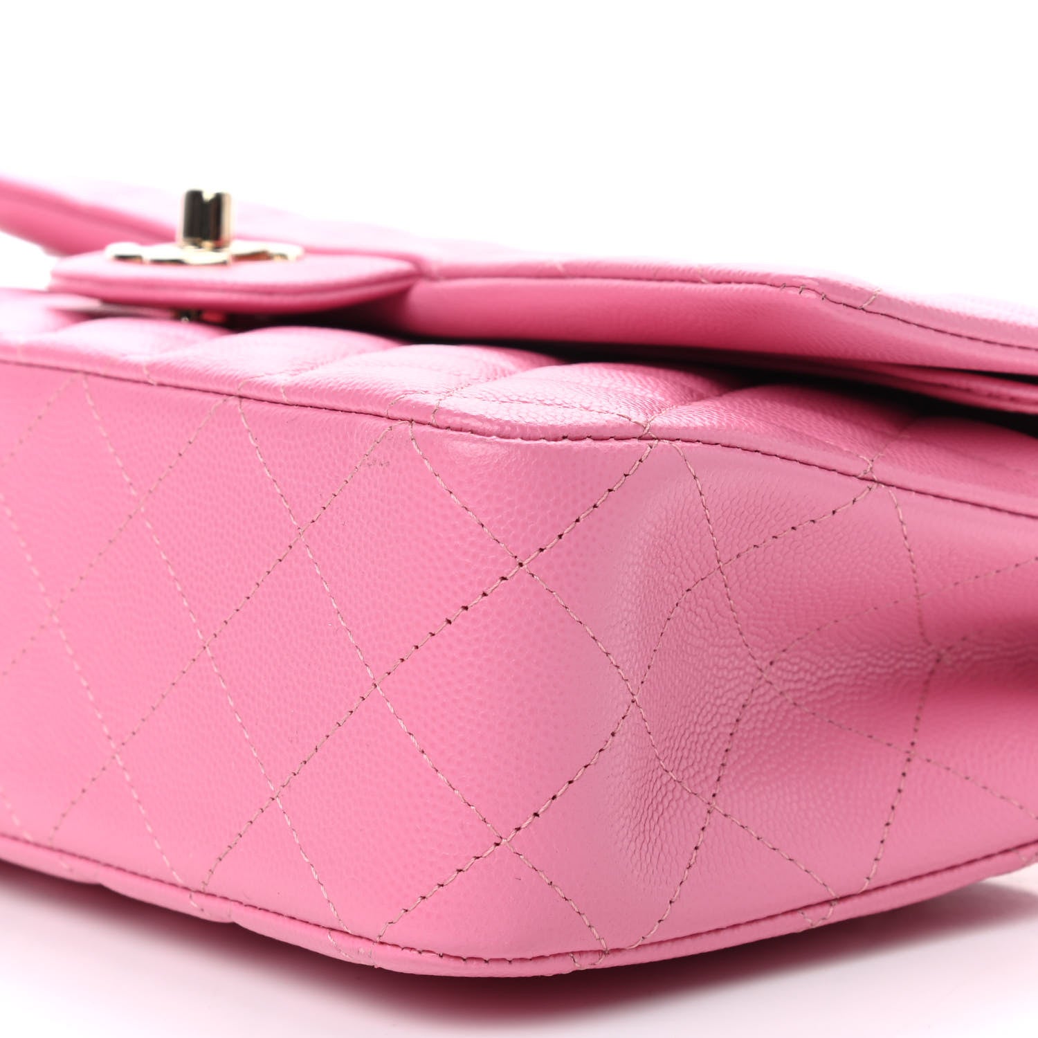 Chanel Caviar Quilted Medium Double Flap Pink 5 of 8