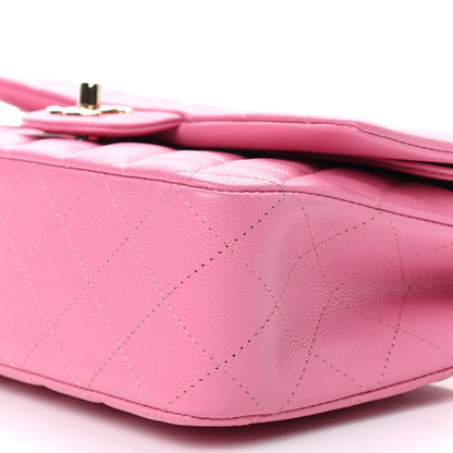 Chanel Caviar Quilted Medium Double Flap Pink 5 of 8