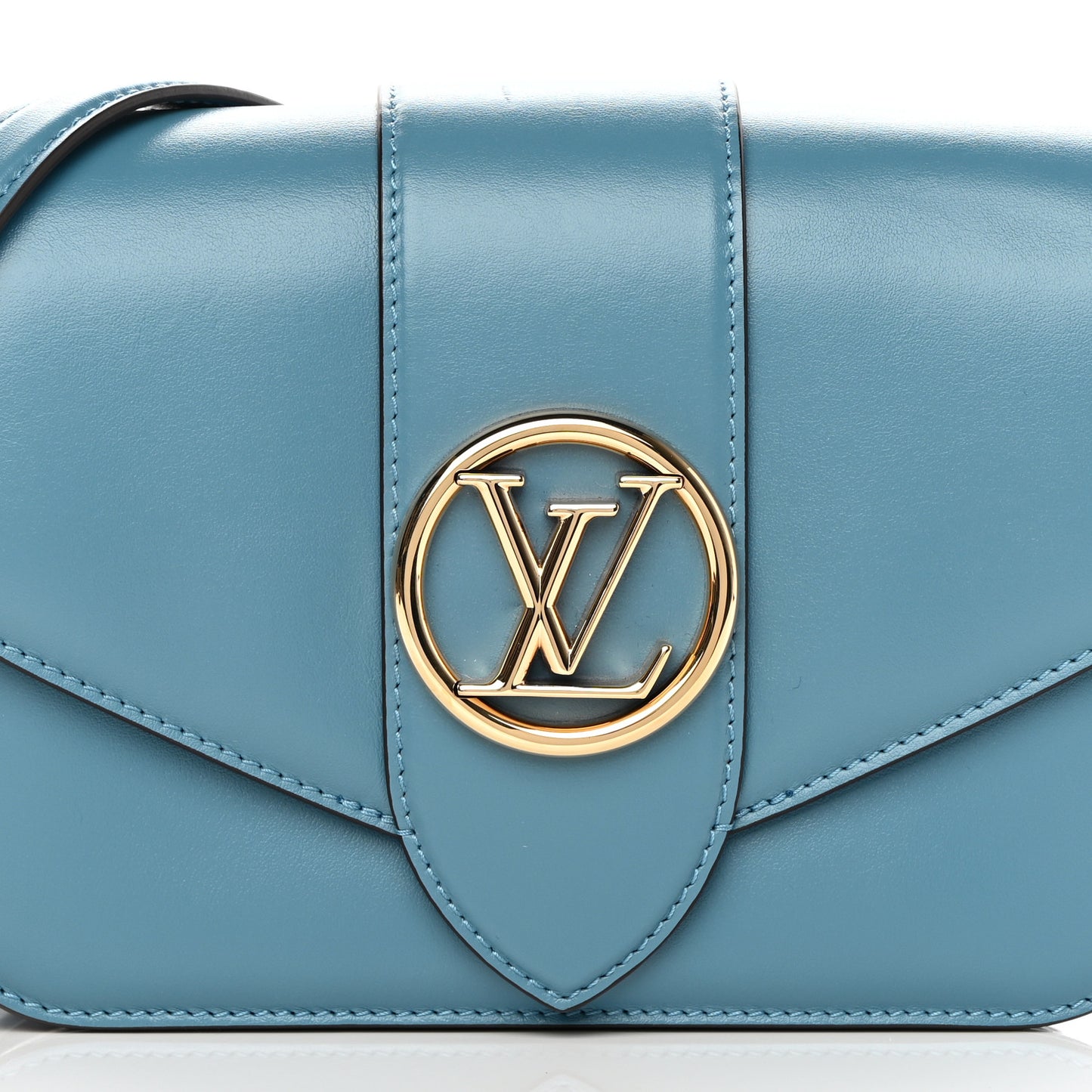 Smooth Calfskin LV Pont 9 Blue Orage