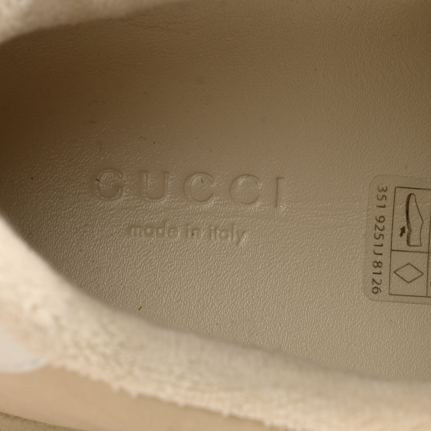 Lame GG Monogram Nubuck Web Screener Sneakers 37.5 Gardenia Silver Dusty Milk White