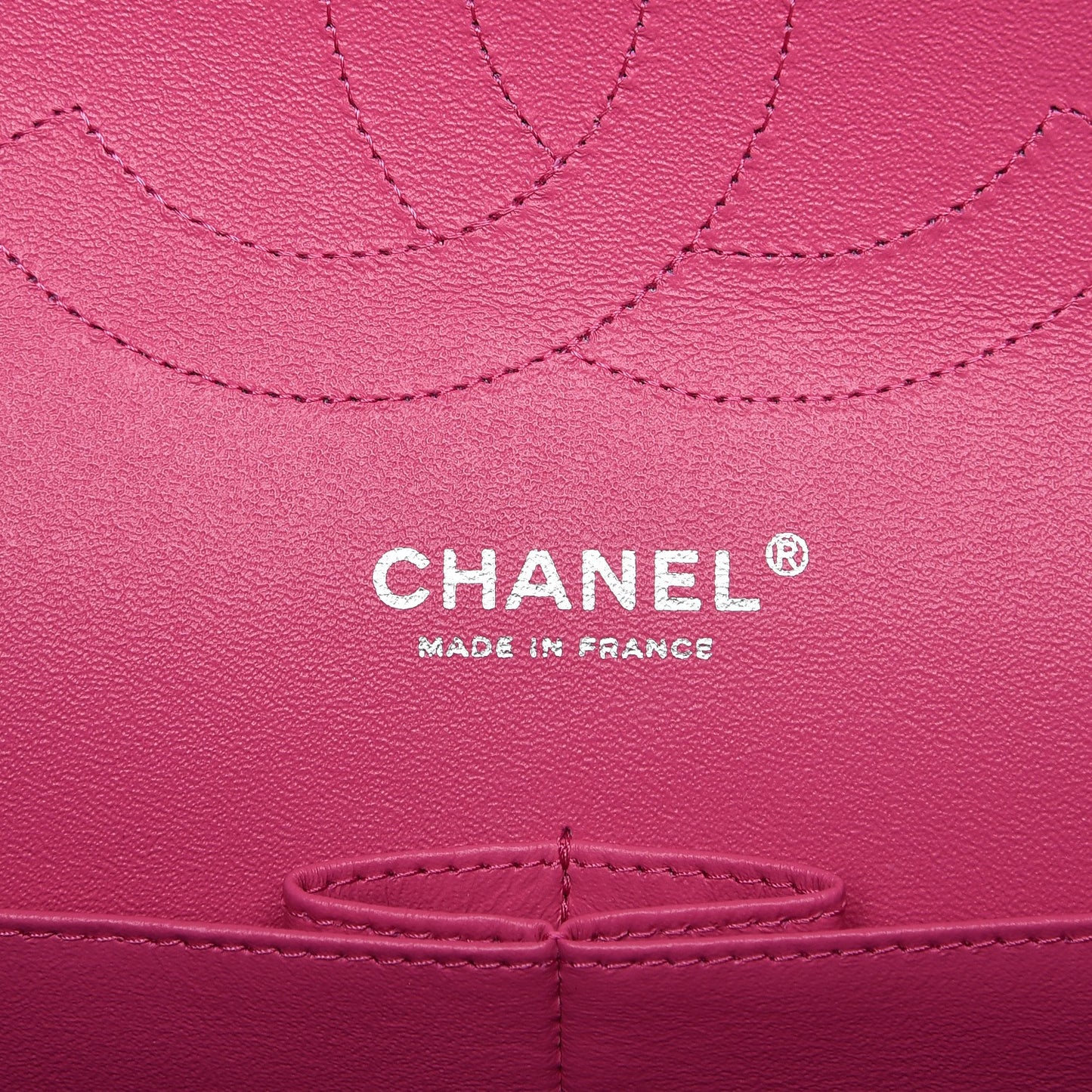 Iridescent Caviar Quilted Jumbo Double Flap Pink