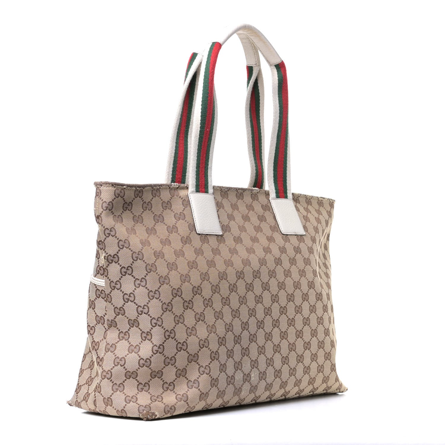 Gucci Monogram Web Large Diaper Tote Off White 2 of 7