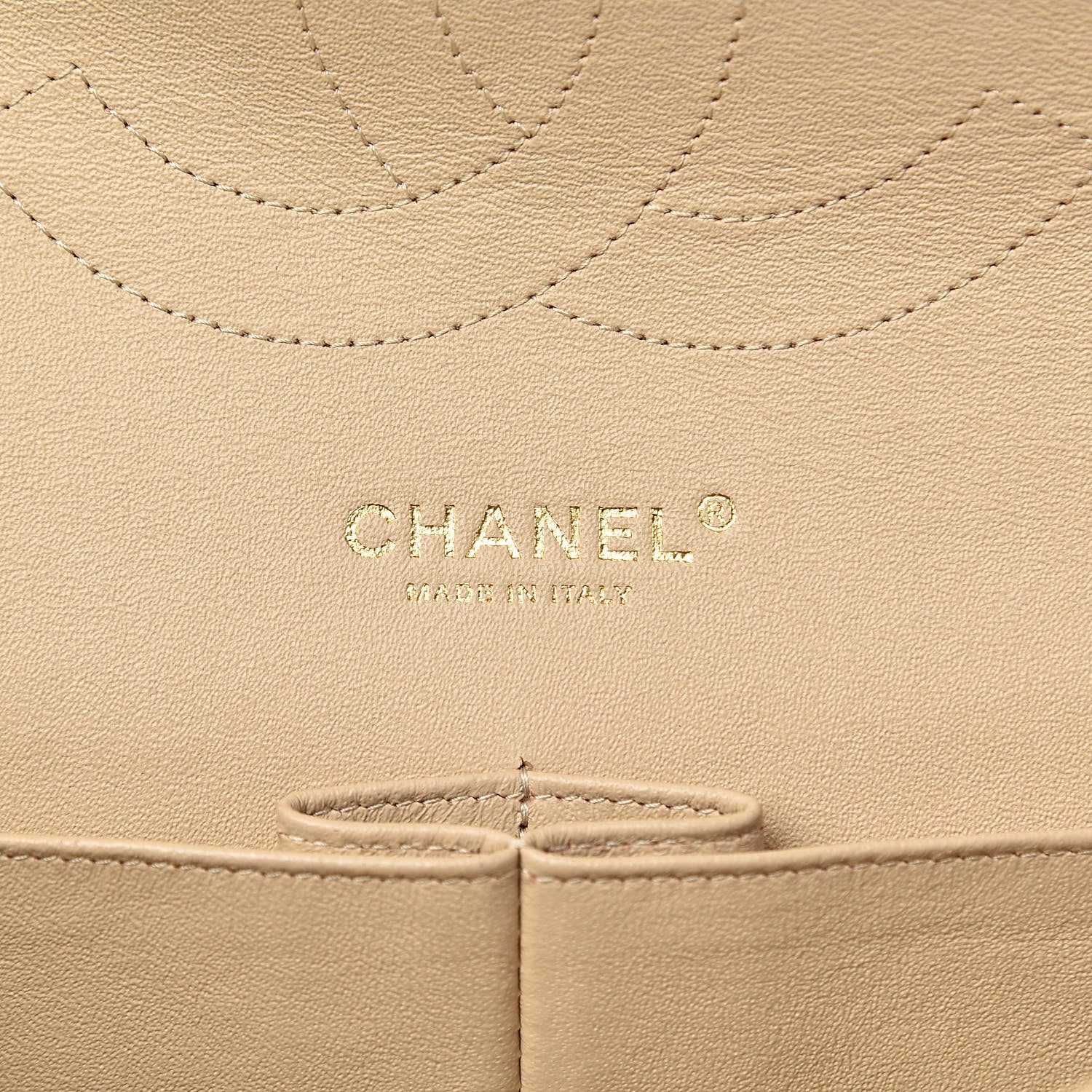 Chanel Lambskin Quilted Jumbo Double Flap Beige Clair 6 of 12