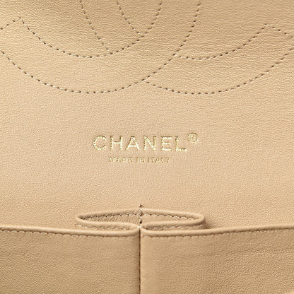 Chanel Lambskin Quilted Jumbo Double Flap Beige Clair 6 of 12