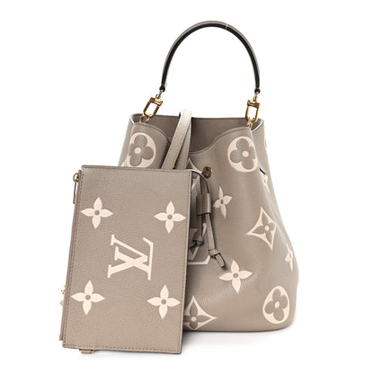 Louis Vuitton Empreinte Monogram Giant Neonoe MM Tourterelle Creme 3 of 10